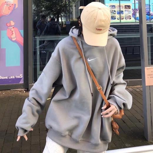 D121583秋冬新款联名刺绣落肩袖双帽卫衣男女同款 商品图3