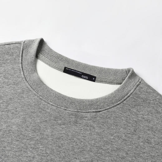 GXG男装【拉链装饰】秋季时尚百搭运动风男式休闲圆领长袖卫衣K&C 商品图6