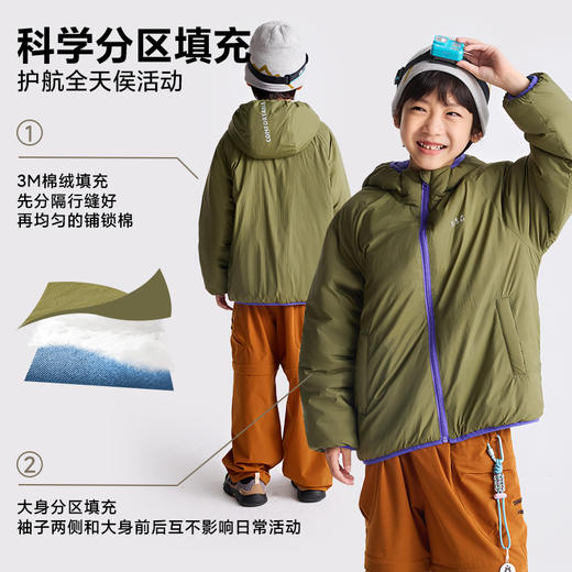 fx-咕噜日记童装儿童连帽棉服外套2025秋冬男童保暖上衣女童休闲外套PDWT2512 商品图2