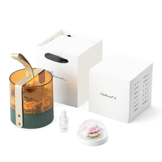 岚屿非遗瓷花手捏花扩香器 3D印花花卉 天然草木精油 持久留香 便携收纳 商品图6