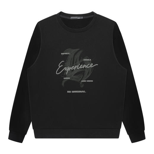 GXG男装秋季时尚字母印花男士百搭圆领休闲长袖卫衣K&C 商品图3