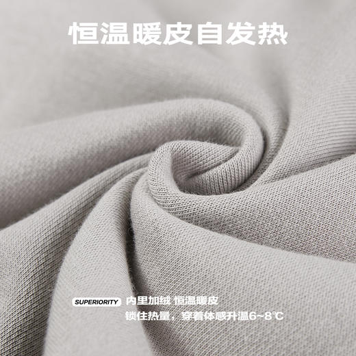 NPC潮牌胸前英文字母LOGO印花圆领卫衣加绒加厚阔版情侣NP39ST37 商品图4