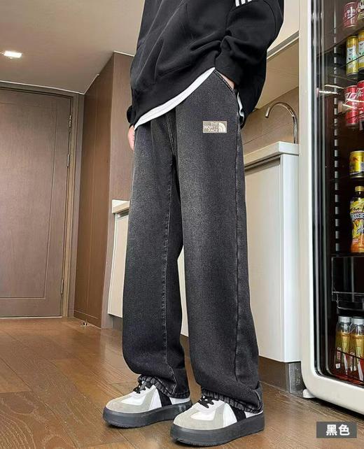 D121577加绒加厚水洗冬季新款柔软舒适牛仔裤 商品图2