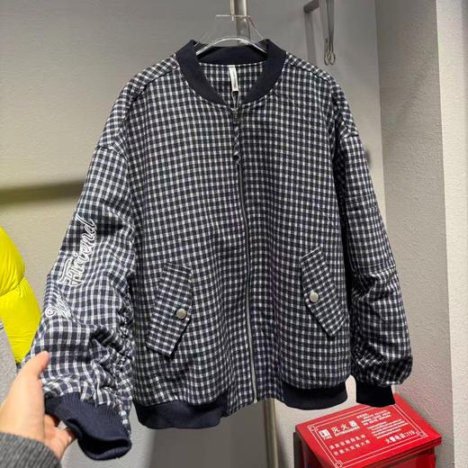 NC棒球领格子图案夹棉外套51030 冬季 240754222572 商品图1