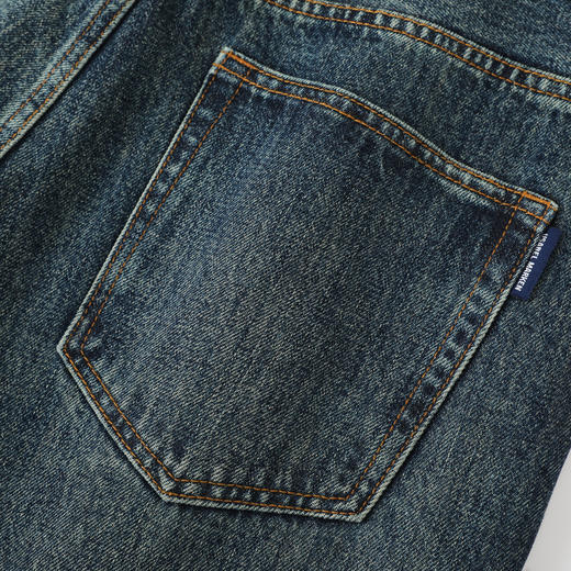 GXG男装25秋季经典潮流日常通勤百搭亲肤宽松直筒男式牛仔长裤K&C 商品图10