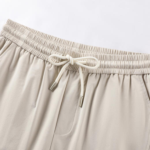 GXG男装25夏季时尚松紧腰抽绳宽松伞兵裤工装直筒男式休闲裤K&C 商品图7