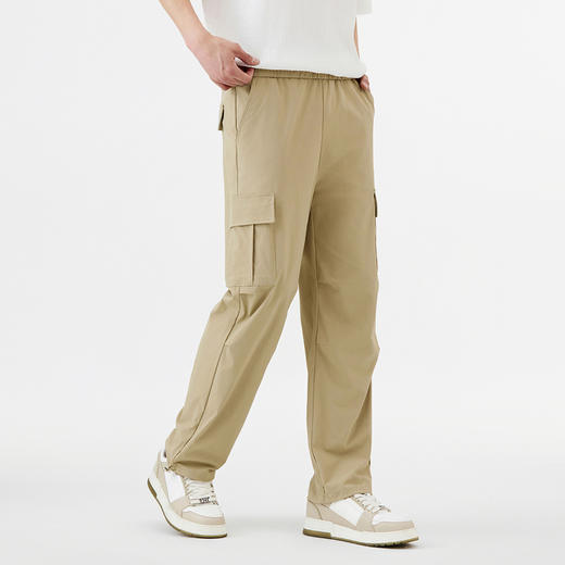 GXG男装【凉感透气】25春季户外防水防晒工装大口袋男式伞兵裤K&C 商品图6