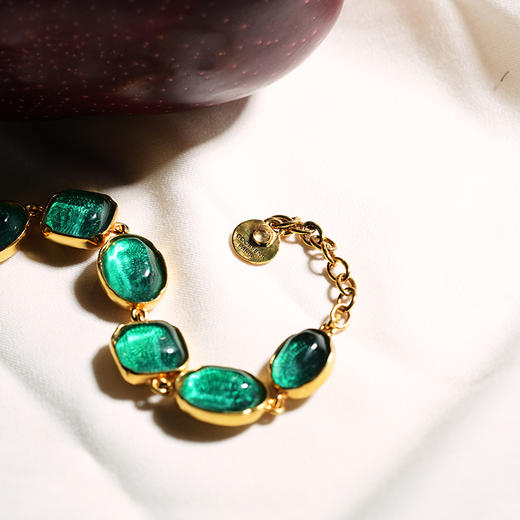 北京仓｜Goossens Paris-CABOCHONS-绿色 岩石水晶 手链［法国设计师］ 商品图3