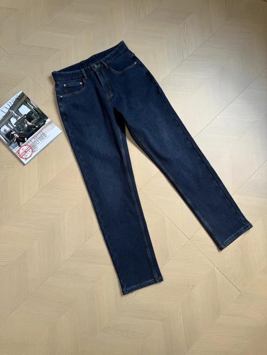 D121555秋冬款时尚休闲商务男士加绒牛仔裤 商品图2