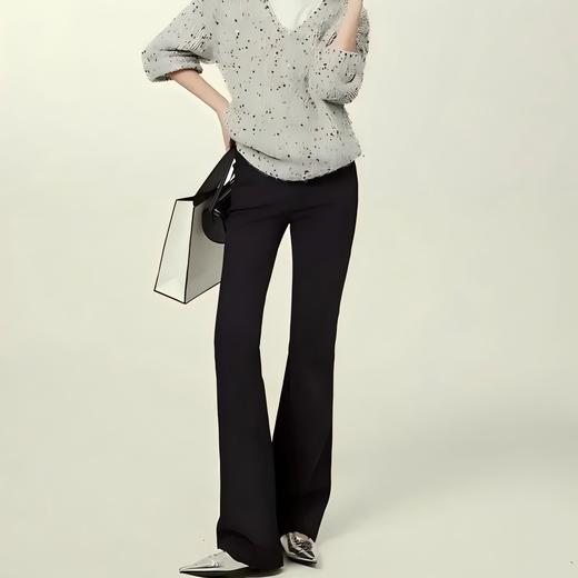 Beau Muse微喇小黑裤❗️腿型作弊神器，穿出超模比例感 可通勤可炸街的万能公式🔥美的毫无压力   商品图4