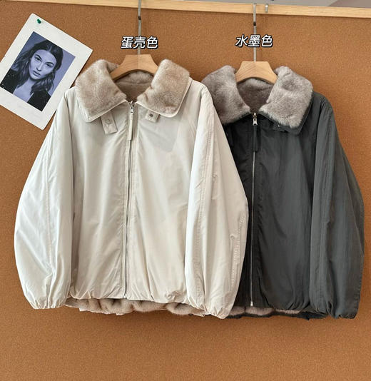 edition两穿毛领派克服外套121506 商品图4