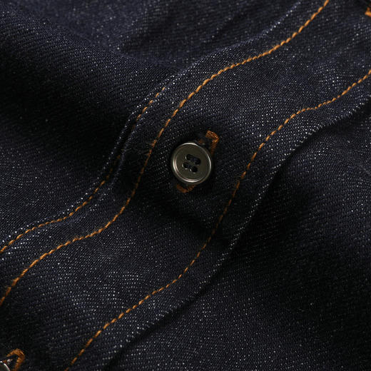 GXG男装25秋季经典水洗防掉色翻盖口袋简约翻领男式牛仔夹克外套K&C 商品图10