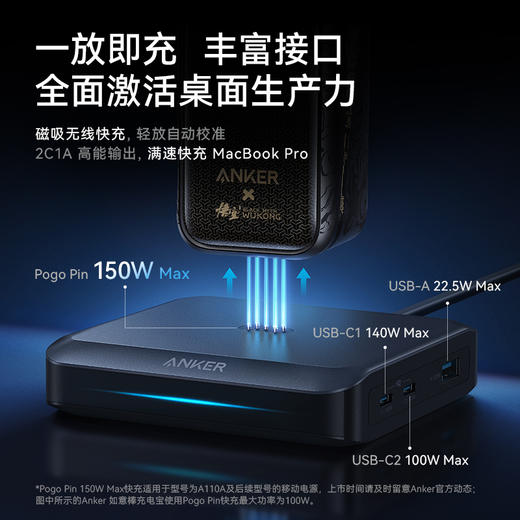 【新品】Anker安克 Prime系列 150W 桌面充电站 Pro A1903 商品图1