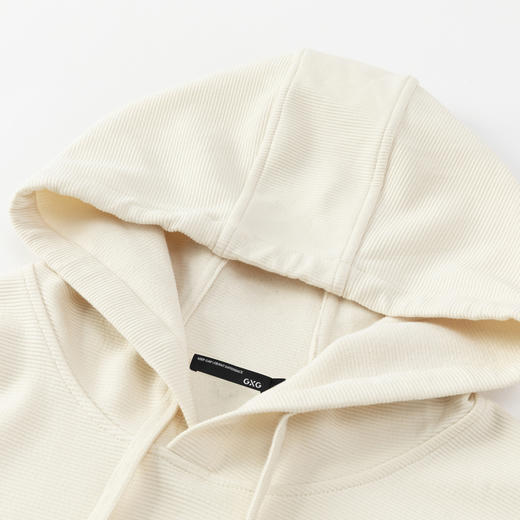 GXG男装25秋季时尚抽绳运动休闲纯色简约日常通勤男式连帽卫衣K&C 商品图9