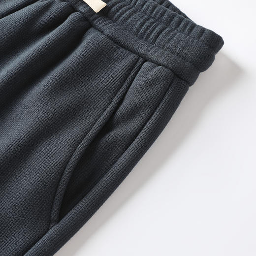 GXG男装【刺绣织唛】冬季时尚松紧腰系绳男式加绒保暖休闲束脚裤K&C 商品图7