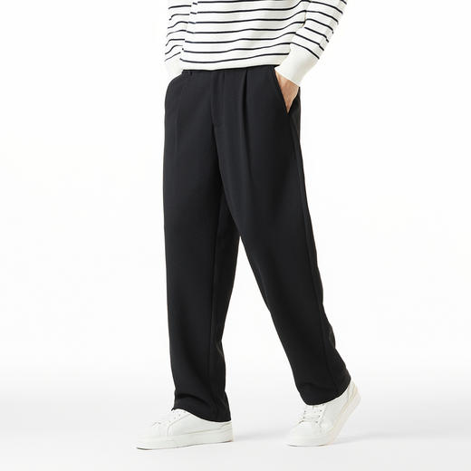 GXG男装【防风耐磨】秋冬弹力松紧舒适百搭通勤直筒男式休闲裤K&C 商品图2