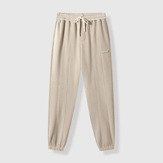 GXG男装【加绒保暖】冬季时尚撞色抽绳松紧腰男式束脚休闲裤K&C 商品图2