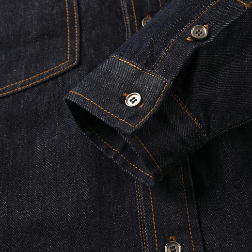 GXG男装25秋季经典水洗防掉色翻盖口袋简约翻领男式牛仔夹克外套K&C 商品图11