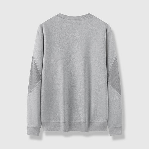 GXG男装秋季时尚拼接简约百搭罗纹圆领男式套头卫衣K&C 商品图5