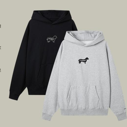 NPC潮牌CC系列毛巾贴布绣小狗卫衣简单百搭秋季情侣柔软CC3AST25 商品图0