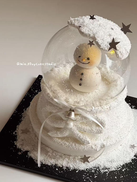 圣诞小雪人水晶球蛋糕 商品图1