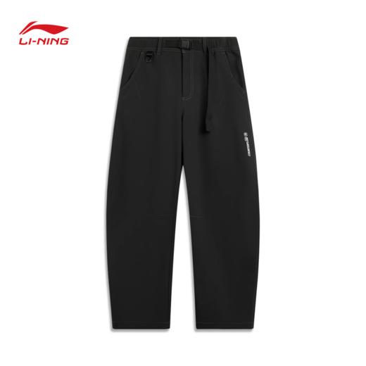 李宁户外CF溯女子直筒加绒保暖反光防泼水运动长裤AYKV606 商品图4