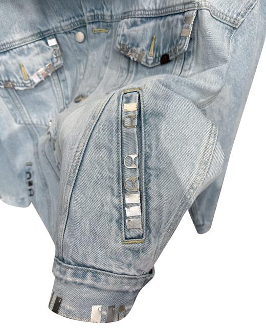 男款金属扣牛仔外套la002 商品图2