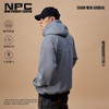 NPC潮牌胸口字母钉珠满天星拉链衫卫衣男双头拉链舒适NP4ATJ13 商品缩略图0