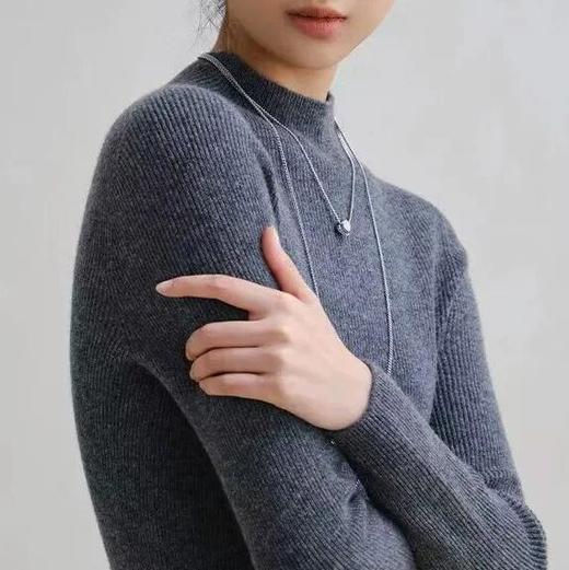 现货秒发~加厚TH康赛妮半高领纯羊绒衫 商品图0