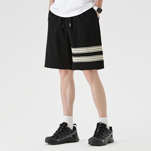 GXG男装【撞色条纹】夏季薄款运动休闲短裤男士五分直筒裤K&C 商品图2