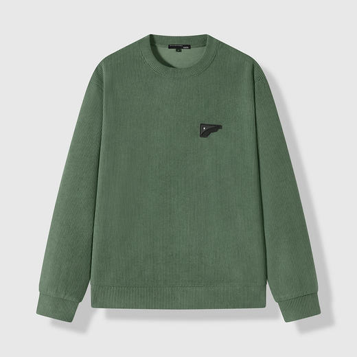 GXG男装【肌理面料】25春季简约纯色圆领休闲打底衫男式长袖卫衣K&C 商品图13