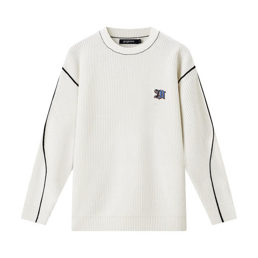 gxg.jeans男装春季白色圆领线衫JFX12000081 商品图4