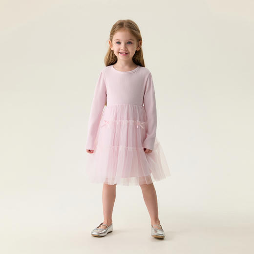 马克珍妮蓬蓬灵动女童甜美网纱裙 宝宝裙子连衣裙春装新款560135 商品图2