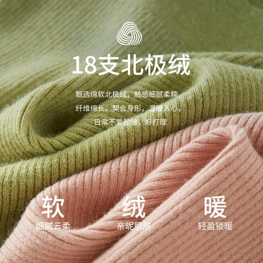 【12/17新品】熙世界甜美风系带V领毛衣开衫女长袖多巴胺针织上衣2025秋冬新款 商品图4