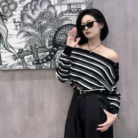 NC斜肩领毛织上衣50928冬季050014161203