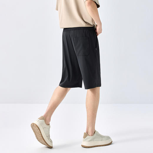 GXG男装25夏季时尚隐形拉链五分运动裤宽松直筒男式休闲短裤K&C 商品图3