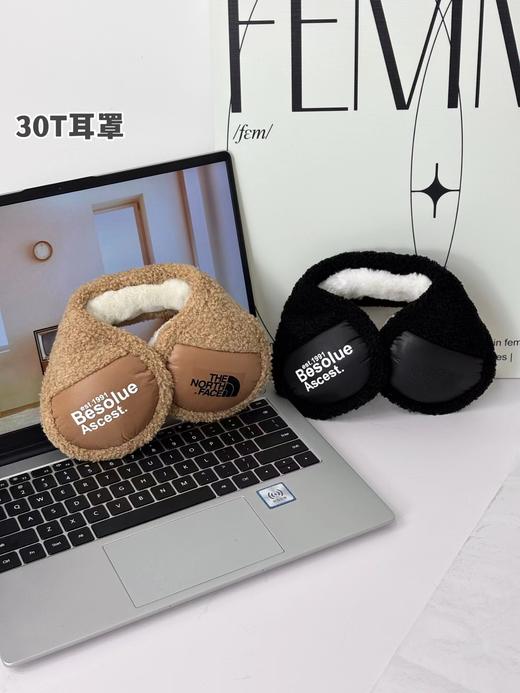 D121587日常凹造型巨好看的情侣款羊羔绒耳罩 商品图1