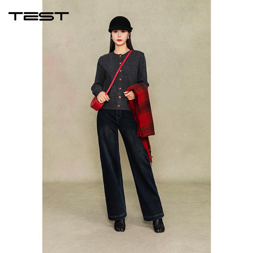 冬上新短款小香风针织开衫1254161 商品图1