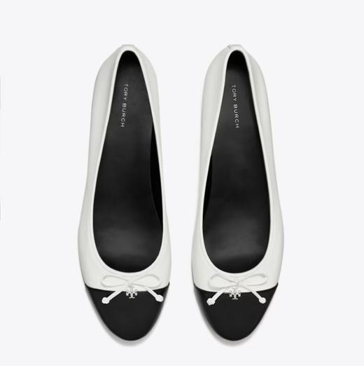 TORY BURCH 芭蕾平底鞋女  154512-100-F 黑白.【鞋底有膜，试穿小心】 商品图1