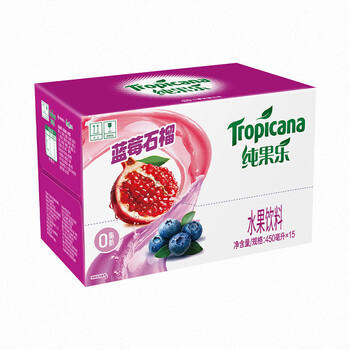 百事可乐纯果乐 蓝莓石榴味450ml*15瓶水果饮料家庭聚会 商品图3