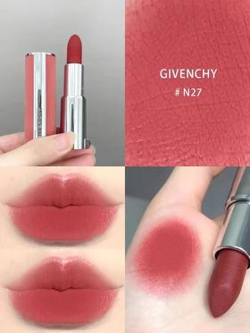 专柜390 纪梵希口红 粉丝绒 哑光N27 口红