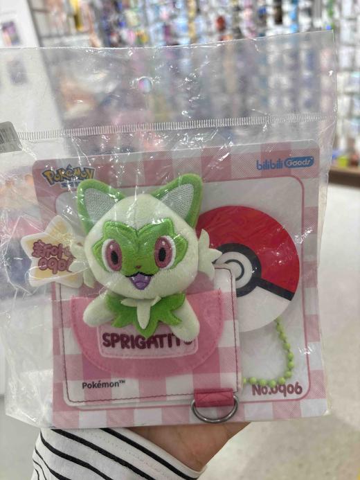 bilibiliGoods｜宝可梦联名 patch系列 毛绒徽章 新叶喵款 商品图0