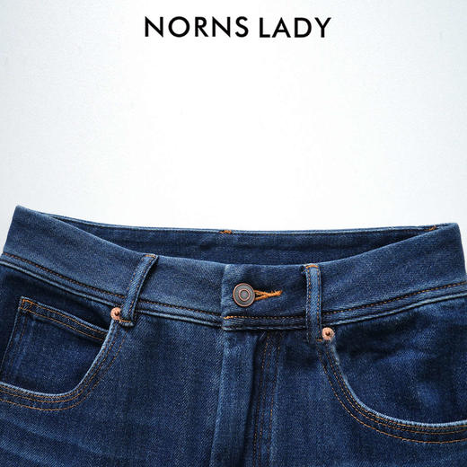 NORNS LADY诺恩 复古直筒牛仔裤宽松高腰阔腿休闲长裤 H25KC14968 商品图2