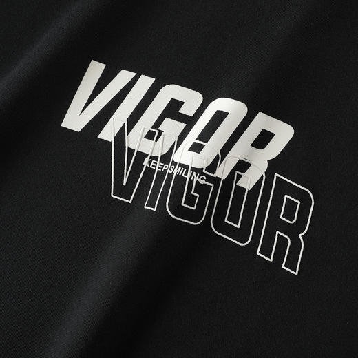 GXG男装【100%棉】25春季简约百搭字母印花圆领休闲男式长袖卫衣K&C 商品图6