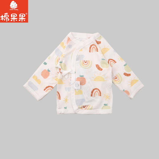 棉果果春季新品男宝女宝满印柔软舒适莫代尔长袖半背衣M101110426001 商品图0
