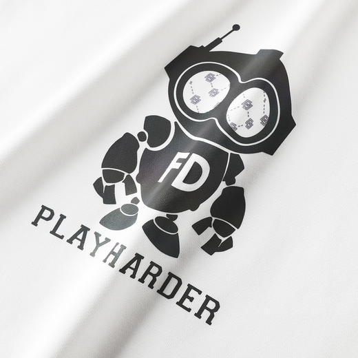 GXG男装【彩色机器人】25春季七彩反光图案情侣款纯棉圆领卫衣K&C 商品图6