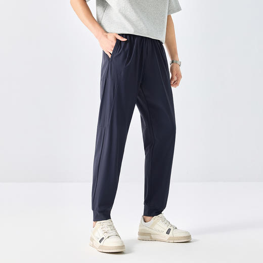 GXG男装25夏季松紧腰柔软舒适轻薄透气收口百搭男式休闲裤K&C 商品图2