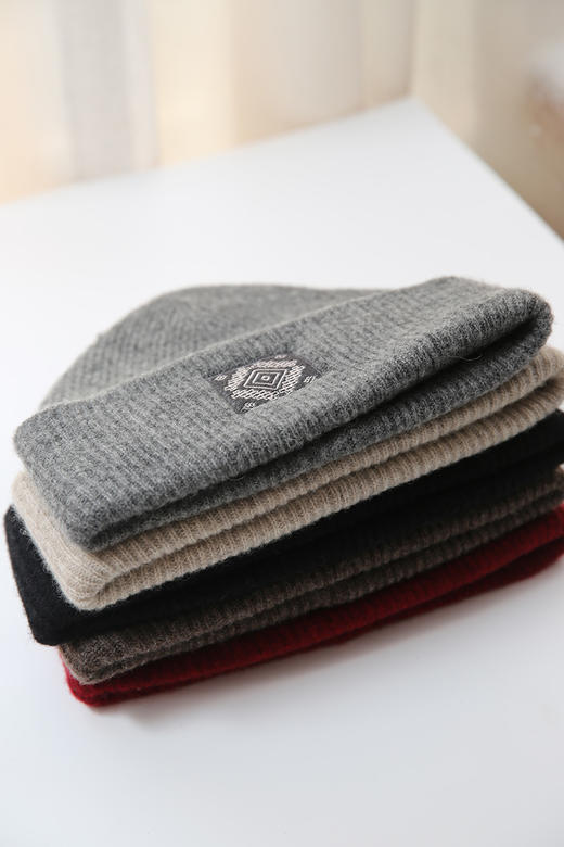 饮水鸟藏地牦牛绒祥瑞纹样帽情侣休闲出游针织保暖双层男女通用 商品图8