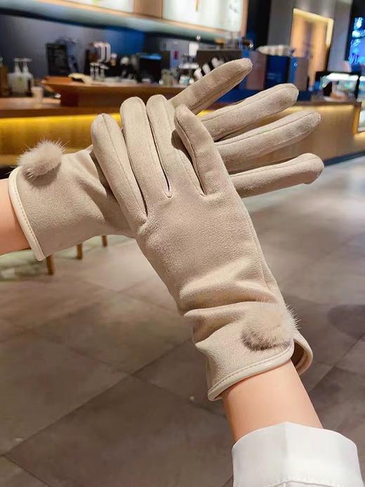 【多妈团购 （39.9元任选2双）LEOS VITI小香风麂皮绒保暖手套（任意选2件分别加入购物车下单）】冬天骑车不会冻手啦~精致女孩的御寒刚需!经典小香风设计，高级麂皮绒，内里全覆盖短绒-安嘉 商品图10