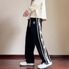 D121572简约百搭织带拼接休闲卫裤男女同款 商品缩略图2